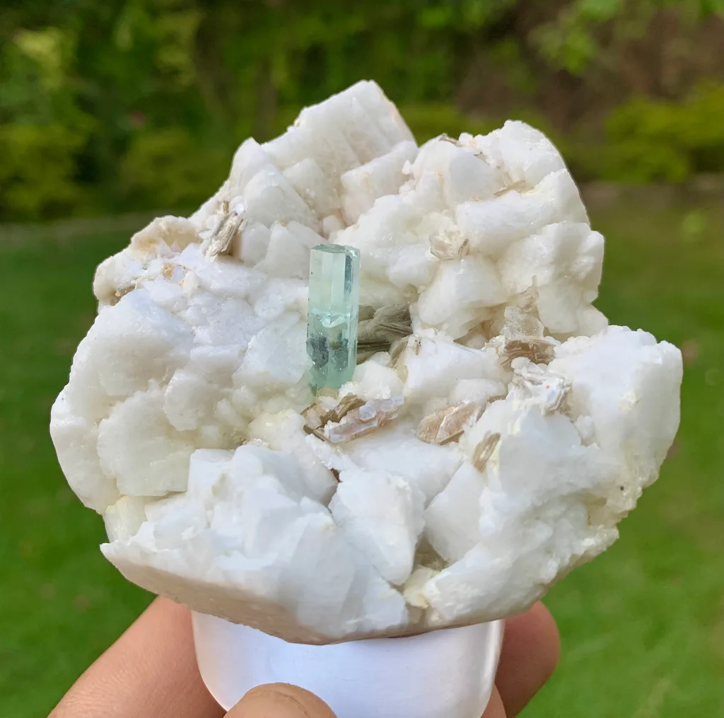 Aquamarine from Dassu, Braldu Valley, Shigar District, Gilgit-Baltistan, Pakistan - image 3