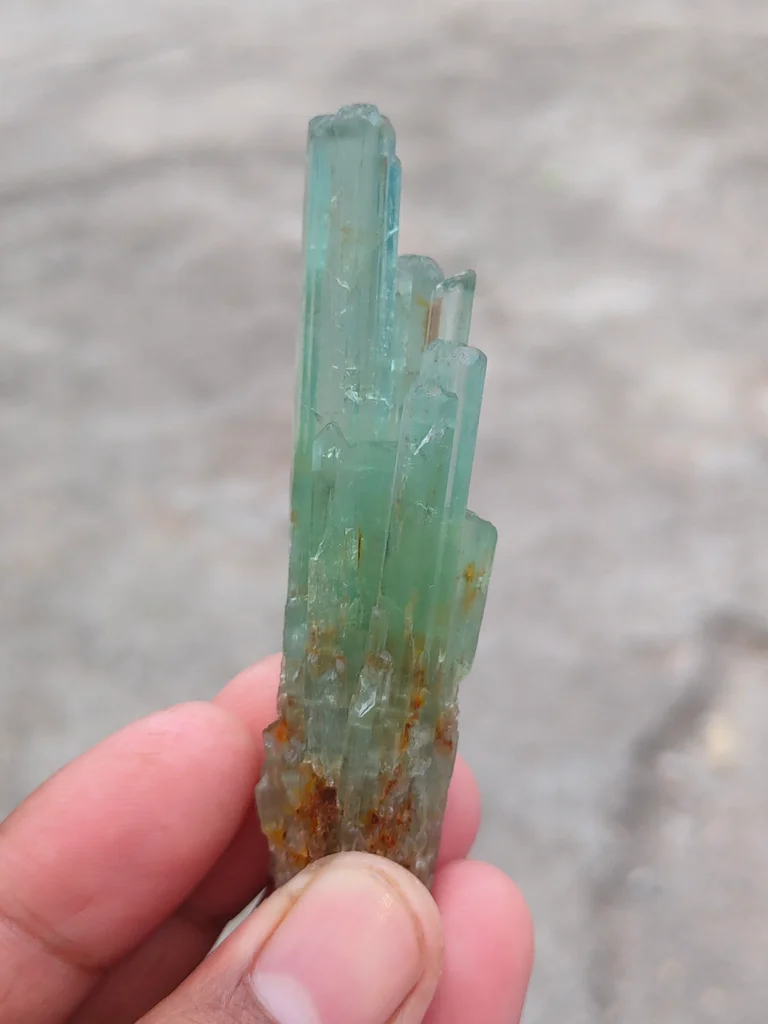 Aquamarine from Kakamunurle Mine, Karur District, Tamil Nadu, India - image 7