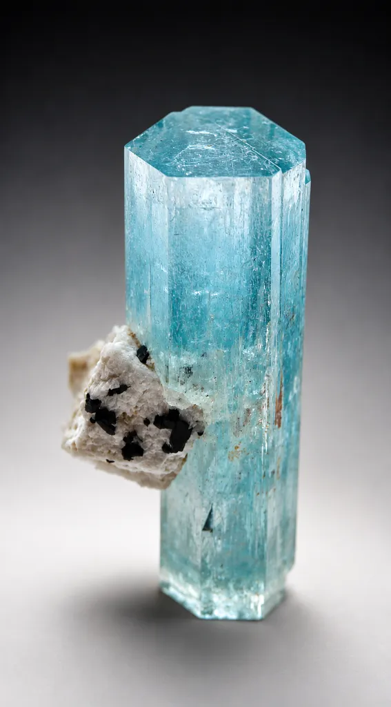 Aquamarine from Namibia, Erongo Region, Erongo Mountains image