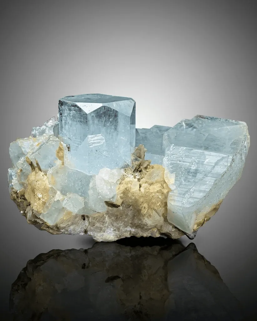 Aquamarine from Pakistan, Gilgit-Baltistan, Nagar District, Aliabad image