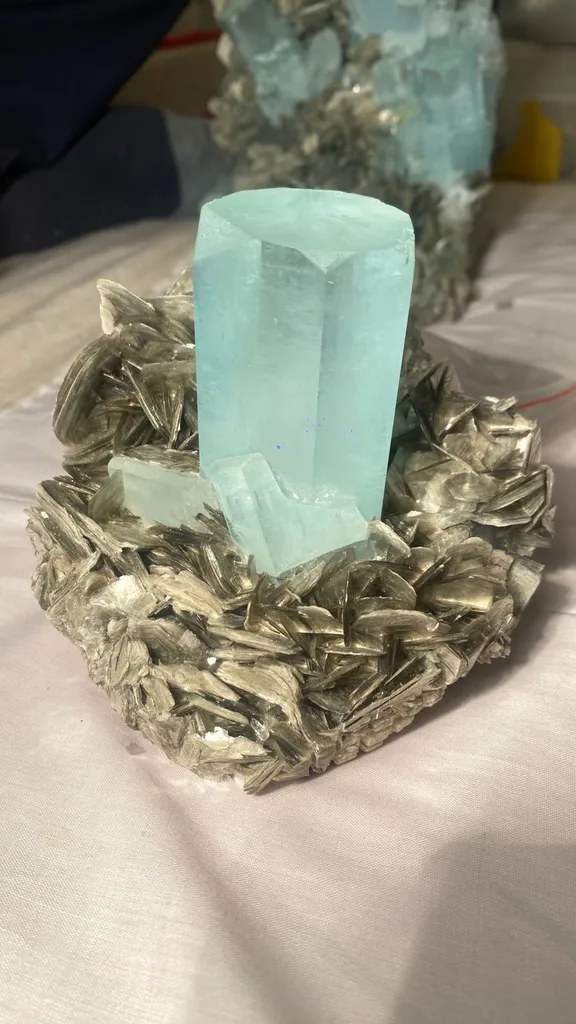 Aquamarine from Pakistan, Gilgit-Baltistan, Nagar District, Aliabad image