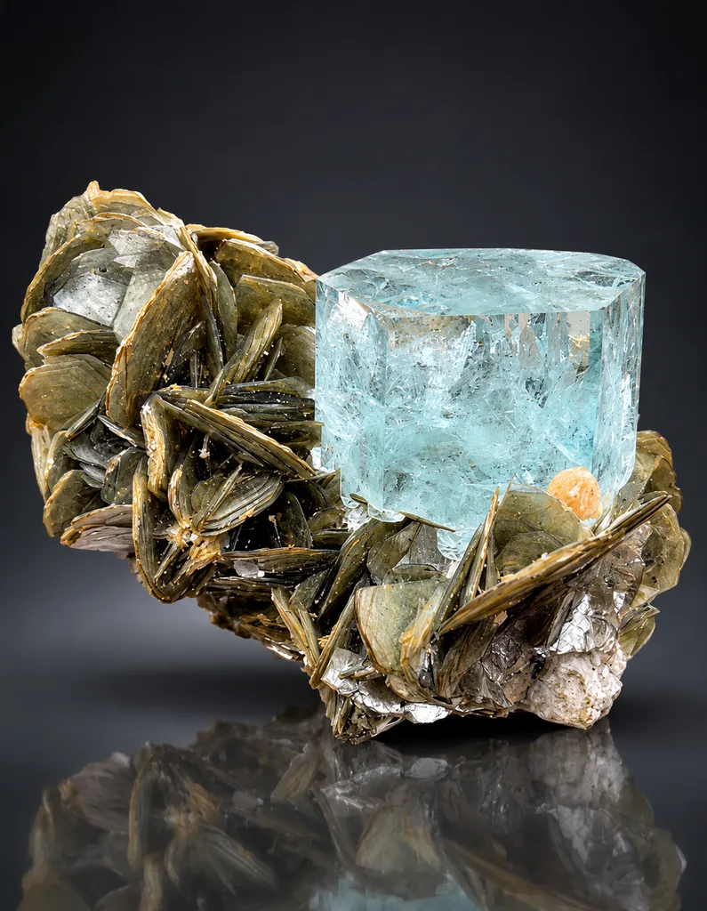 Aquamarine from Pakistan, Gilgit-Baltistan, Nagar District, Aliabad image