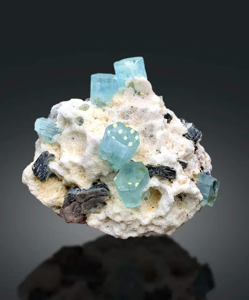 Aquamarine from Pakistan, Gilgit-Baltistan, Nagar District, Aliabad image