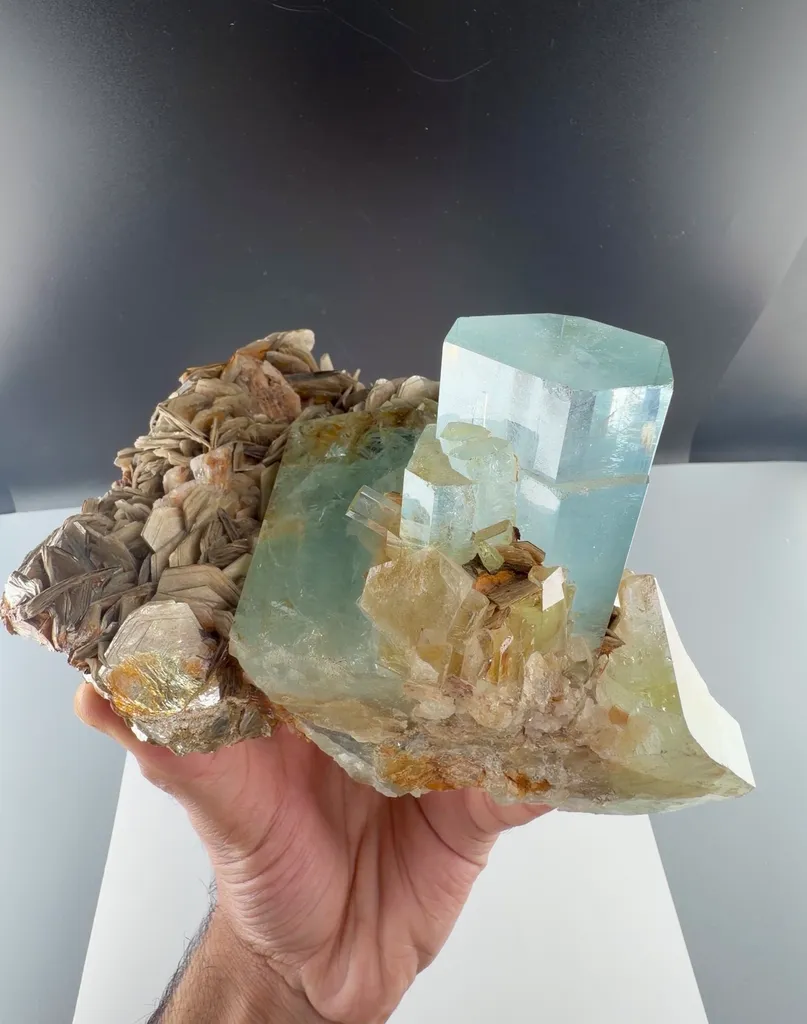 Aquamarine from Pakistan, Gilgit-Baltistan, Nagar District, Aliabad - image 2