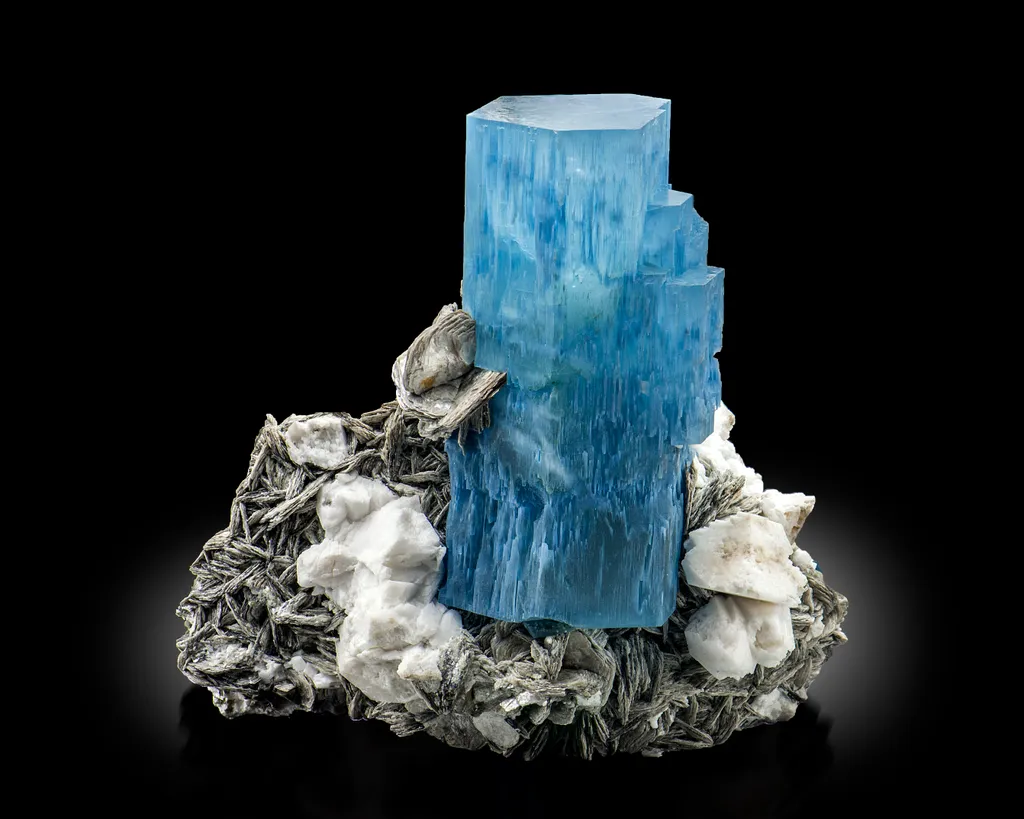 Aquamarine from Pakistan, Gilgit-Baltistan, Nagar District, Chumar Bakhoor image