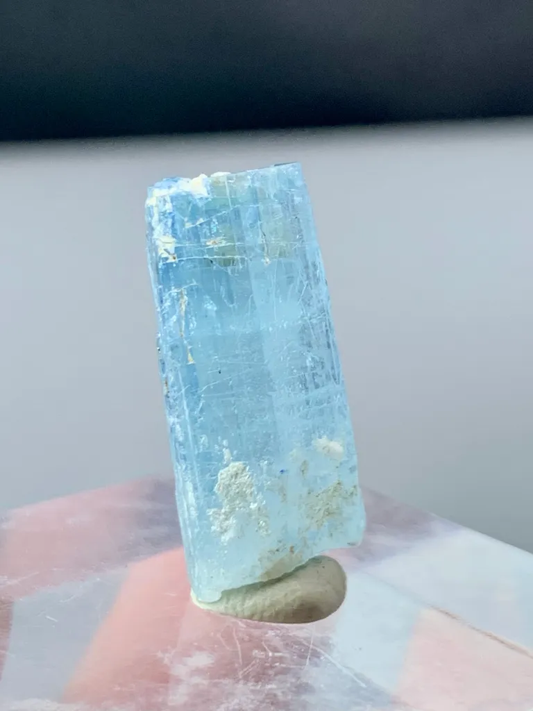 Aquamarine from Pakistan, Gilgit-Baltistan, Roundu District, Haramosh Mts. image