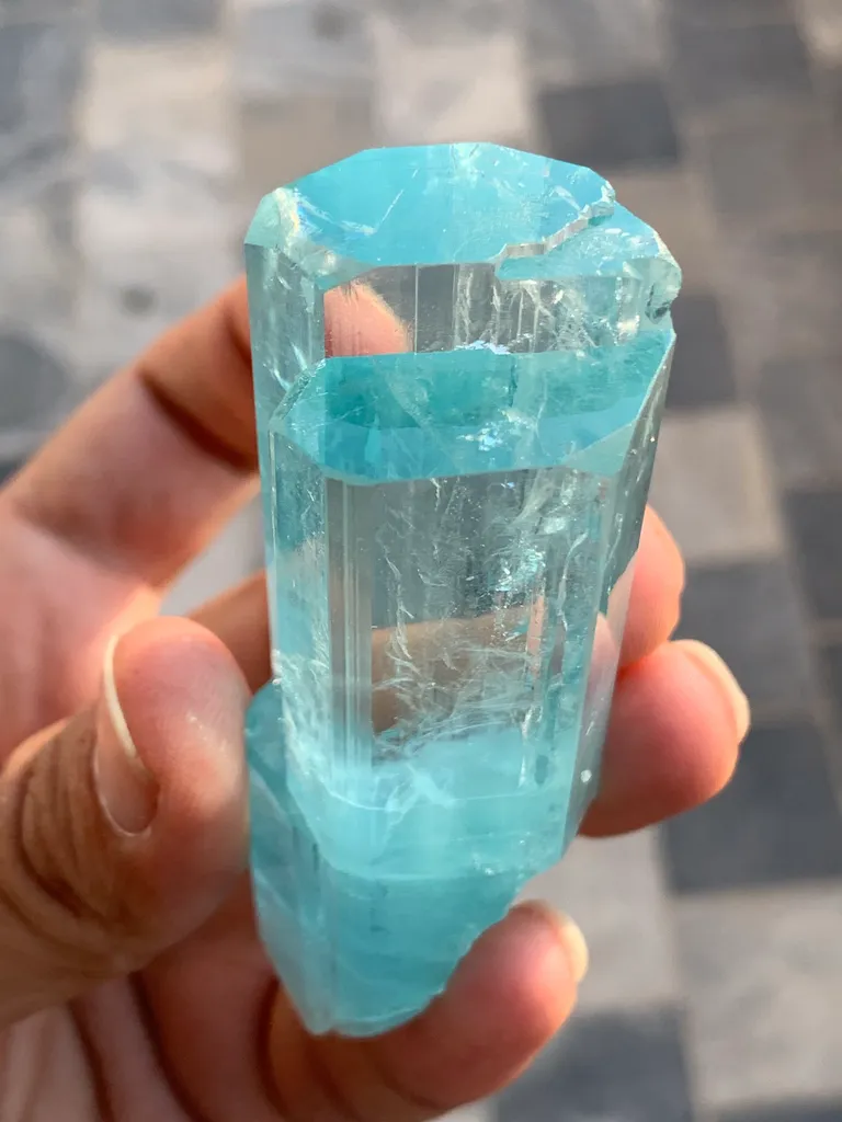 Aquamarine from Pakistan, Gilgit-Baltistan, Shigar District, Shigar Valley - image 2