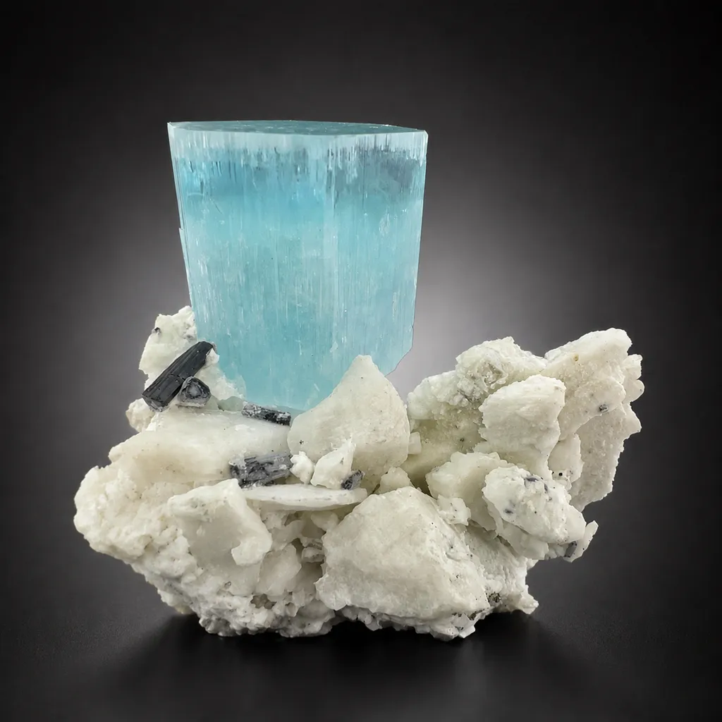 Aquamarine from Pakistan, Gilgit-Baltistan, Shigar District, Shigar Valley image