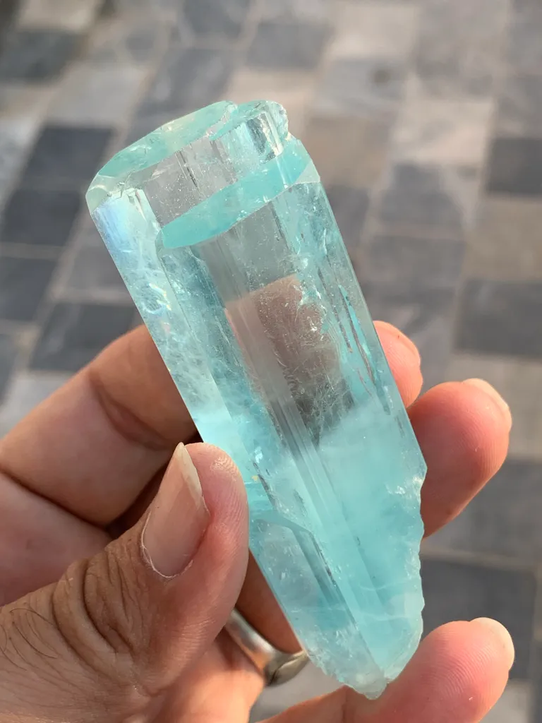 Aquamarine from Pakistan, Gilgit-Baltistan, Shigar District, Shigar Valley - image 3
