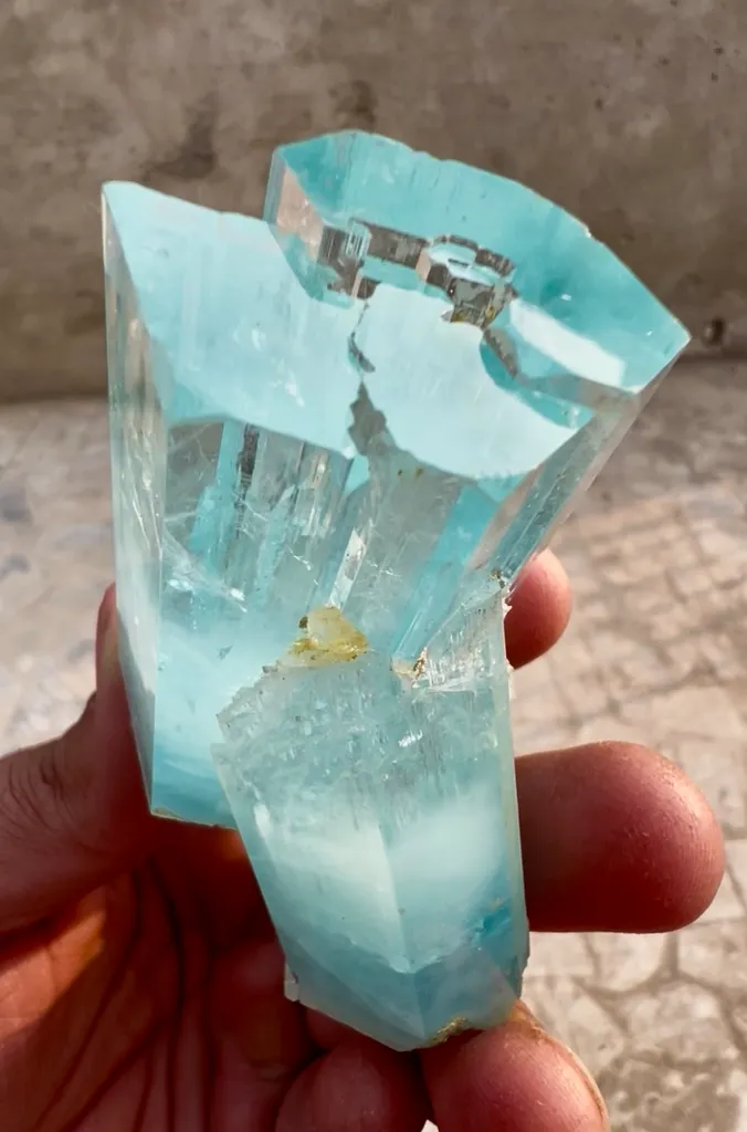 Aquamarine from Pakistan, Gilgit-Baltistan, Shigar District, Shigar Valley - image 6
