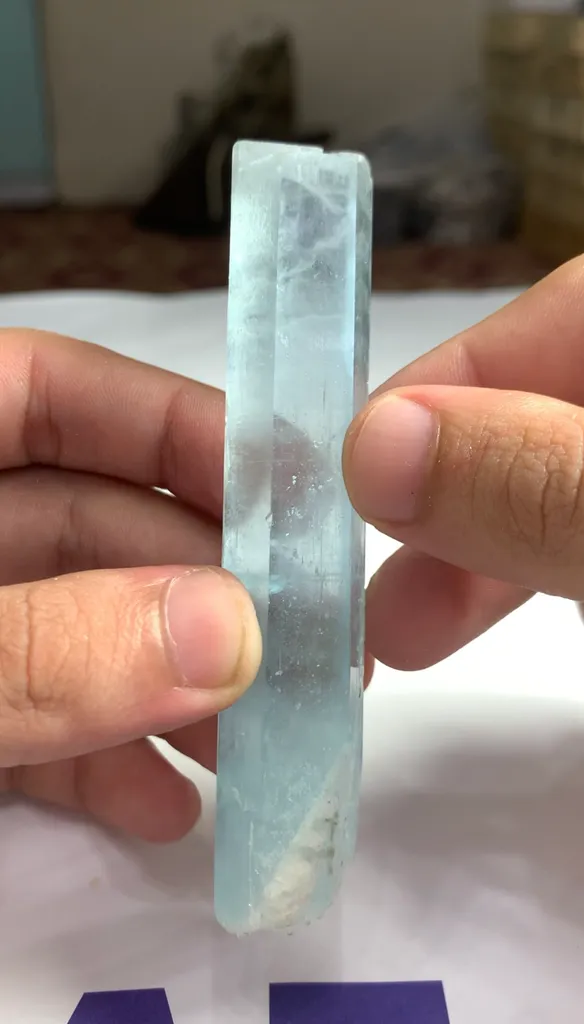 Aquamarine from Pakistan, Gilgit-Baltistan, Shigar District, Shigar Valley, Alchuri image