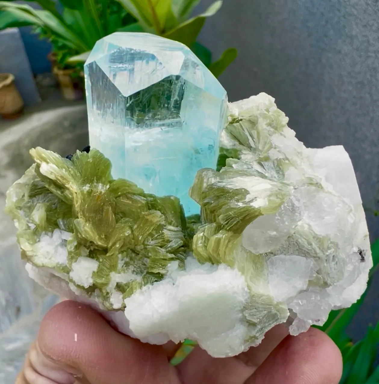Aquamarine from Pakistan, Gilgit-Baltistan, Shigar District, Shigar Valley, Alchuri - image 1