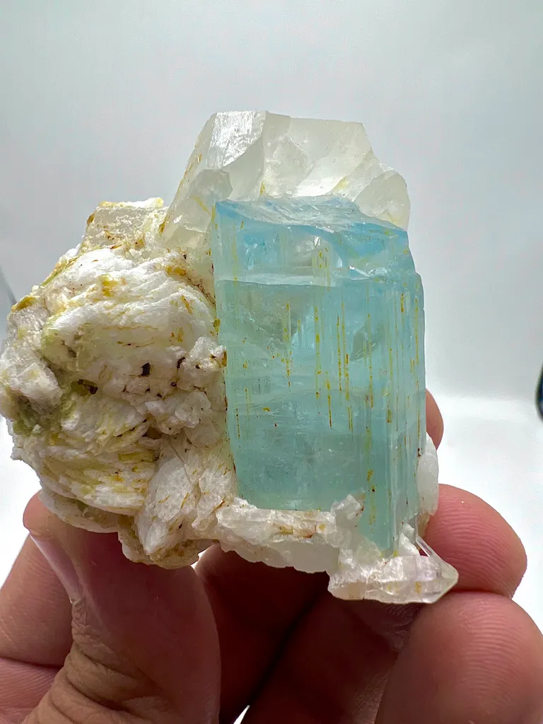 Aquamarine from Pakistan, Gilgit-Baltistan, Shigar District, Shigar Valley, Alchuri image