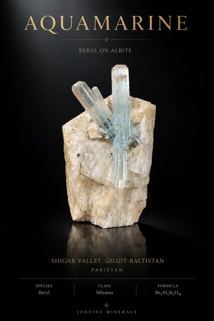 Aquamarine from Pakistan, Gilgit-Baltistan, Shigar District, Shigar Valley, Alchuri image