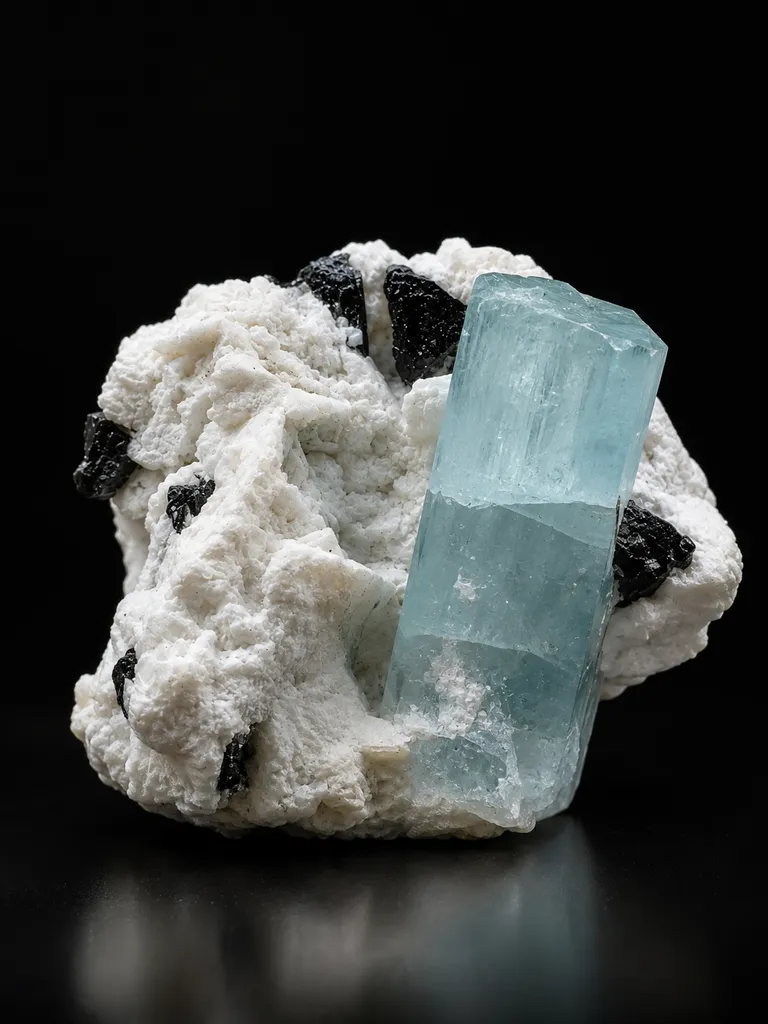 Aquamarine from Pakistan, Gilgit-Baltistan, Shigar District, Shigar Valley, Alchuri image