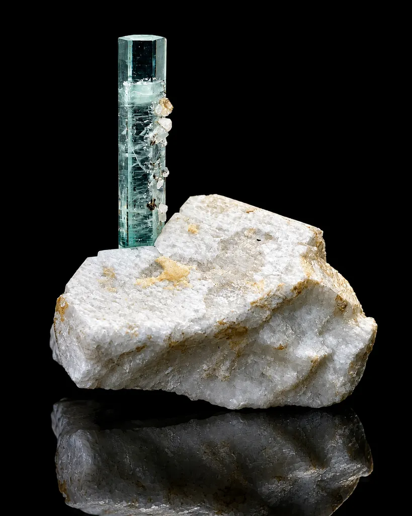 Aquamarine from Pakistan, Gilgit-Baltistan, Shigar District, Shigar Valley, Alchuri image