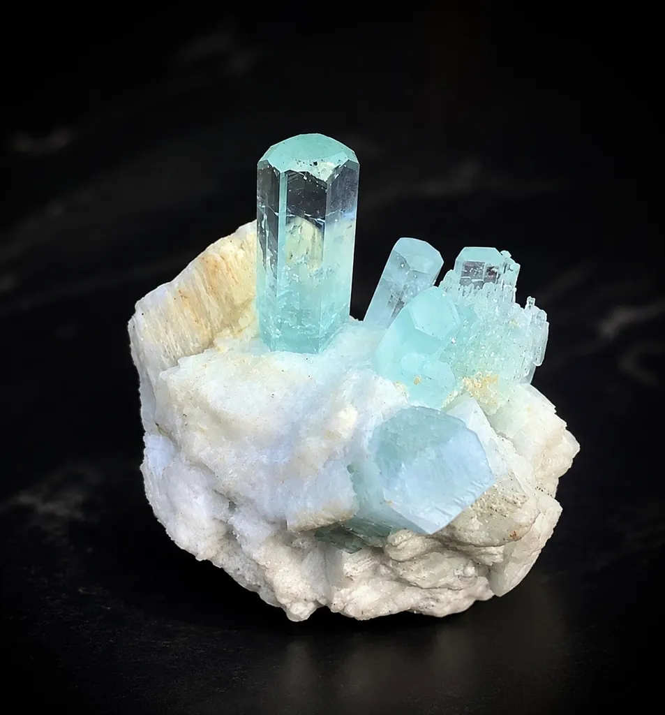 Aquamarine from Pakistan, Gilgit-Baltistan, Shigar District, Shigar Valley, Alchuri image