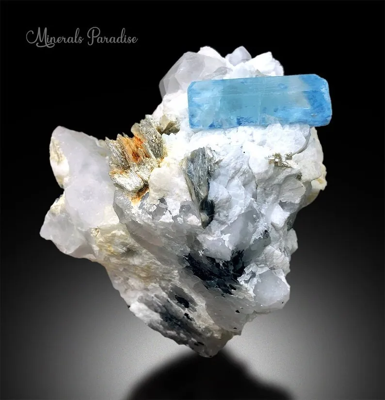 Aquamarine from Pakistan, Gilgit-Baltistan, Skardu District, Shigar Valley - image 2