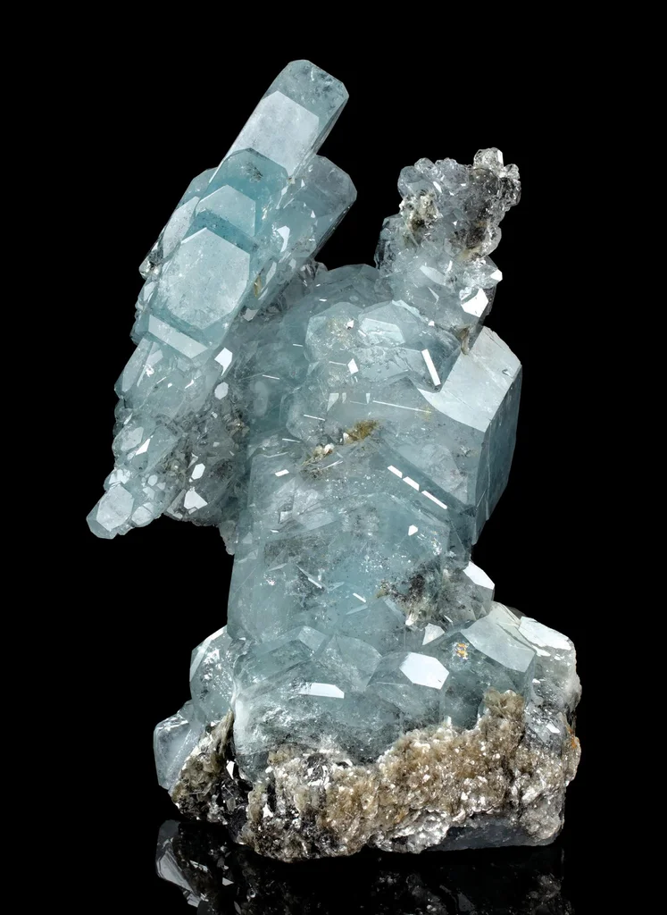 Aquamarine from Pingwu Co., Sichuan, China image