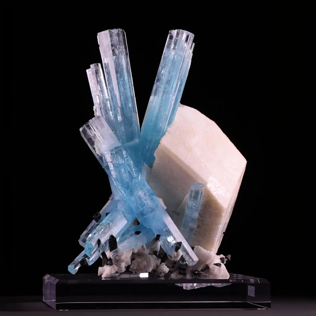 Aquamarine from Shigar Valley, Shigar District, Gilgit-Baltistan, Pakistan image