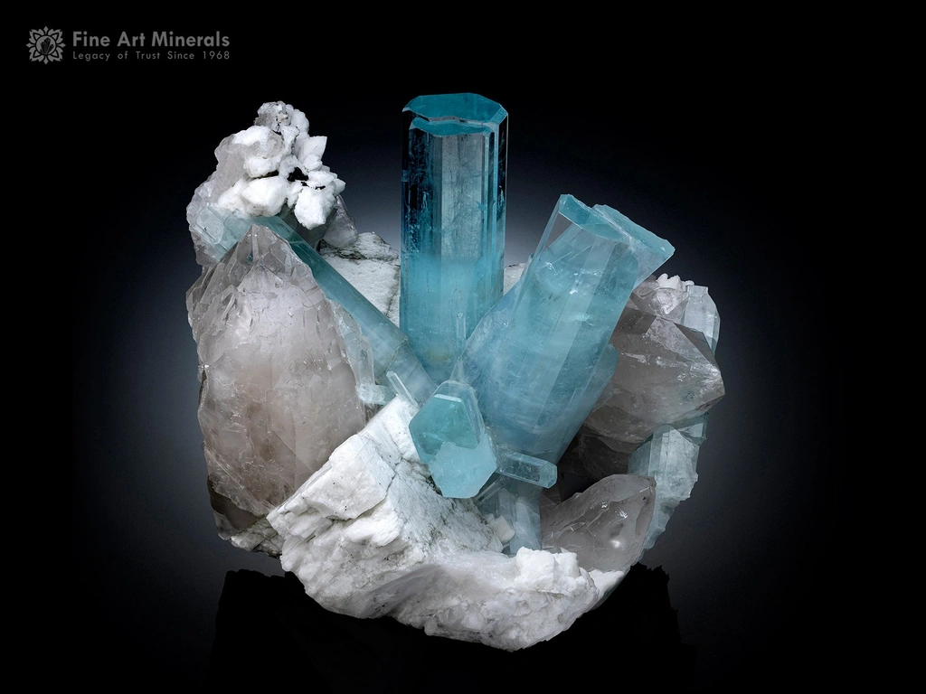 Aquamarine from Shigar Valley, Shigar District, Gilgit-Baltistan, Pakistan image