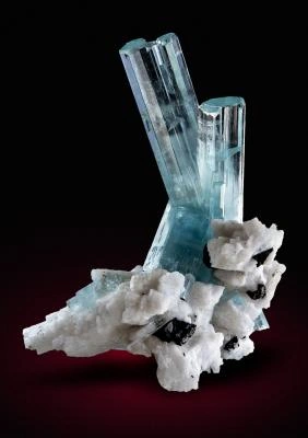 Aquamarine from Shigar Valley, Shigar District, Gilgit-Baltistan, Pakistan image