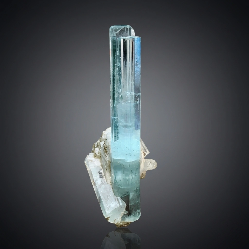 Aquamarine from Shigar Valley, Shigar District, Gilgit-Baltistan, Pakistan image