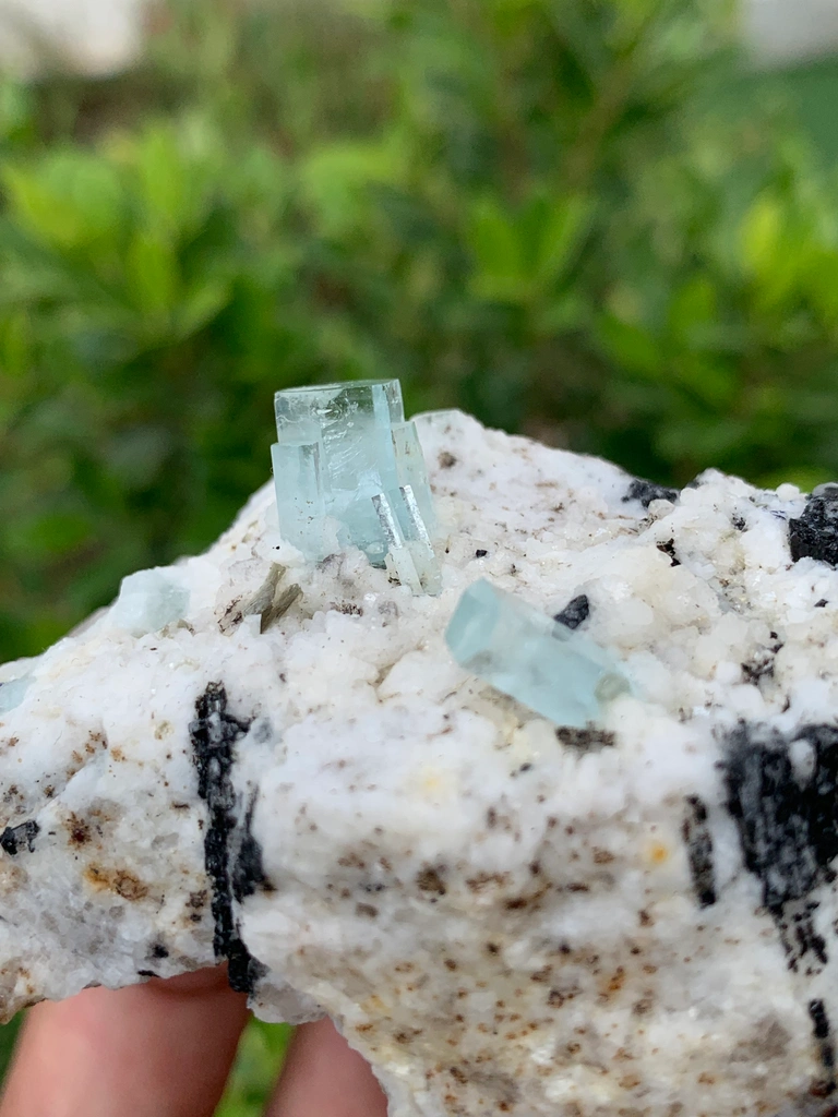Aquamarine from Shigar Valley, Skardu District, Gilgit-Baltistan, Pakistan image