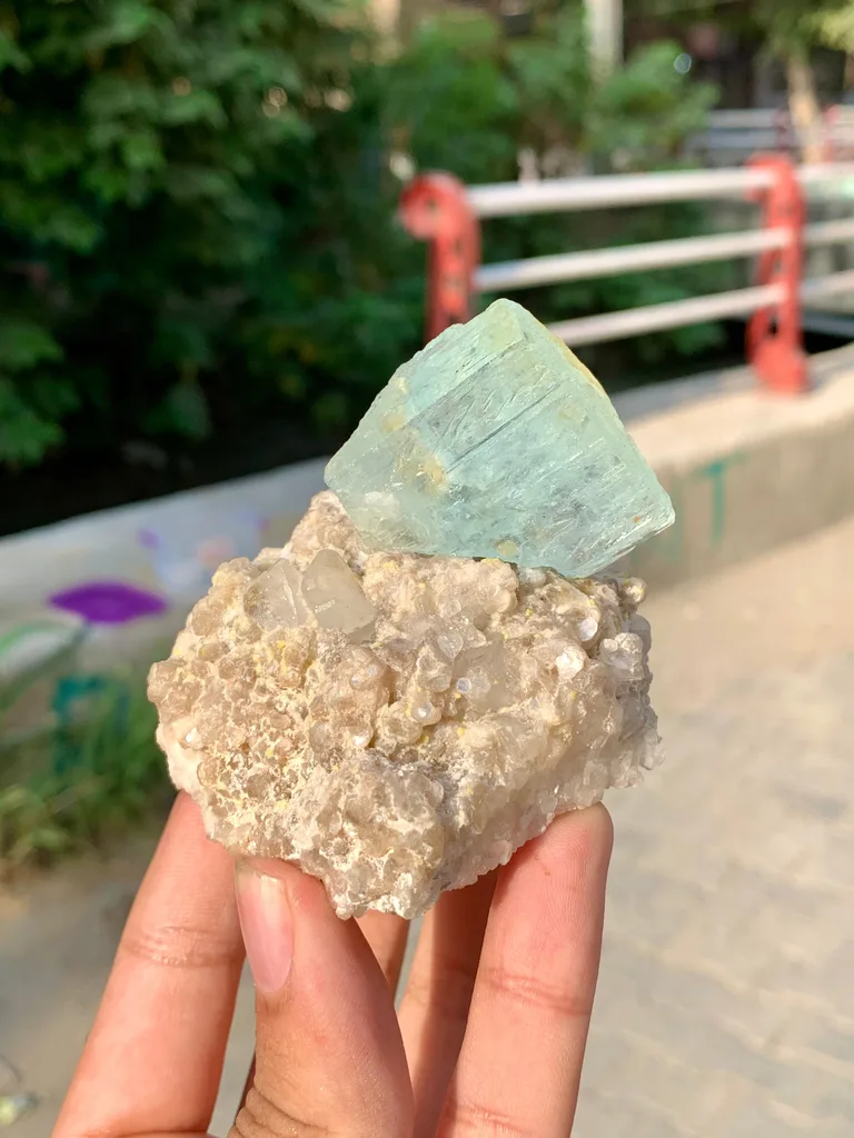 Aquamarine from Shigar Valley, Skardu District, Gilgit-Baltistan, Pakistan - image 6