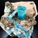 Aquamarine from Tormiq Valley, Haramosh Mts., Roundu District, Gilgit-Baltistan, Pakistan - image 1