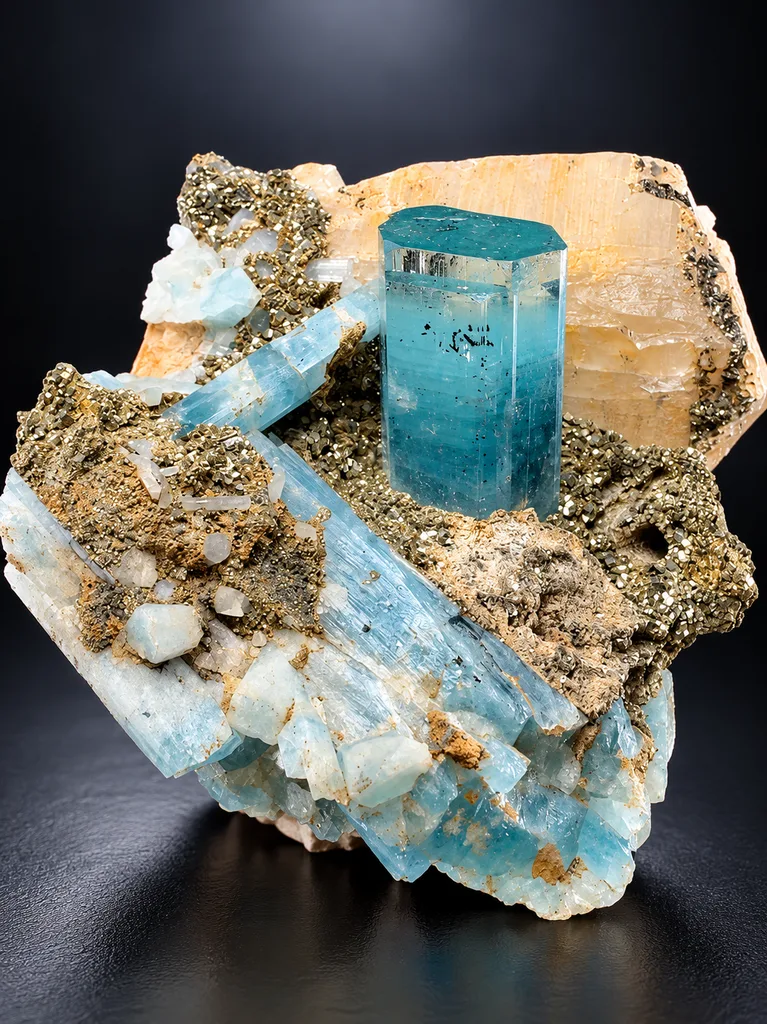 Aquamarine from Tormiq Valley, Haramosh Mts., Roundu District, Gilgit-Baltistan, Pakistan - image 3