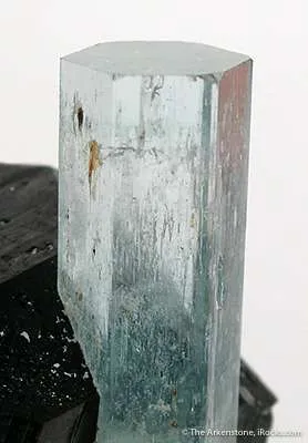 Aquamarine in Schorl - image 2