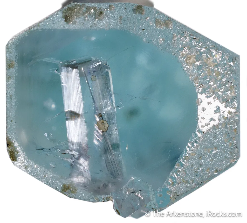 Aquamarine included in Beryl var. Aquamarine - image 4