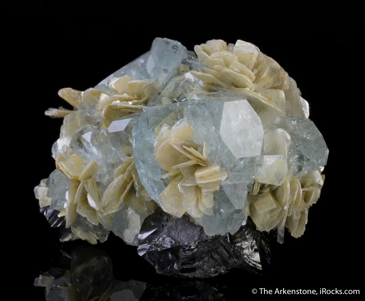 Aquamarine, Muscovite, Cassiterite - image 3