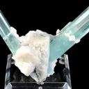 Aquamarine on Albite - image 1