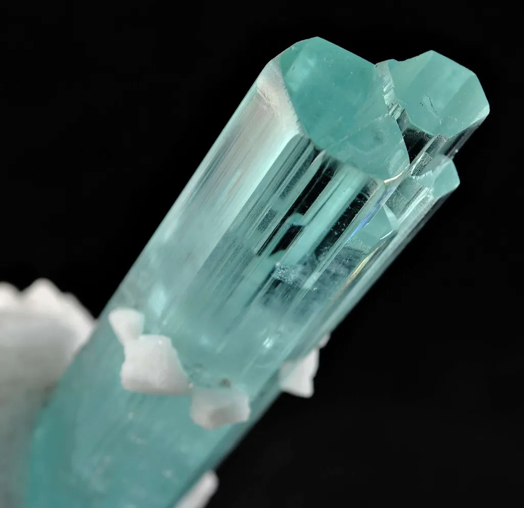 Aquamarine on Albite - image 4