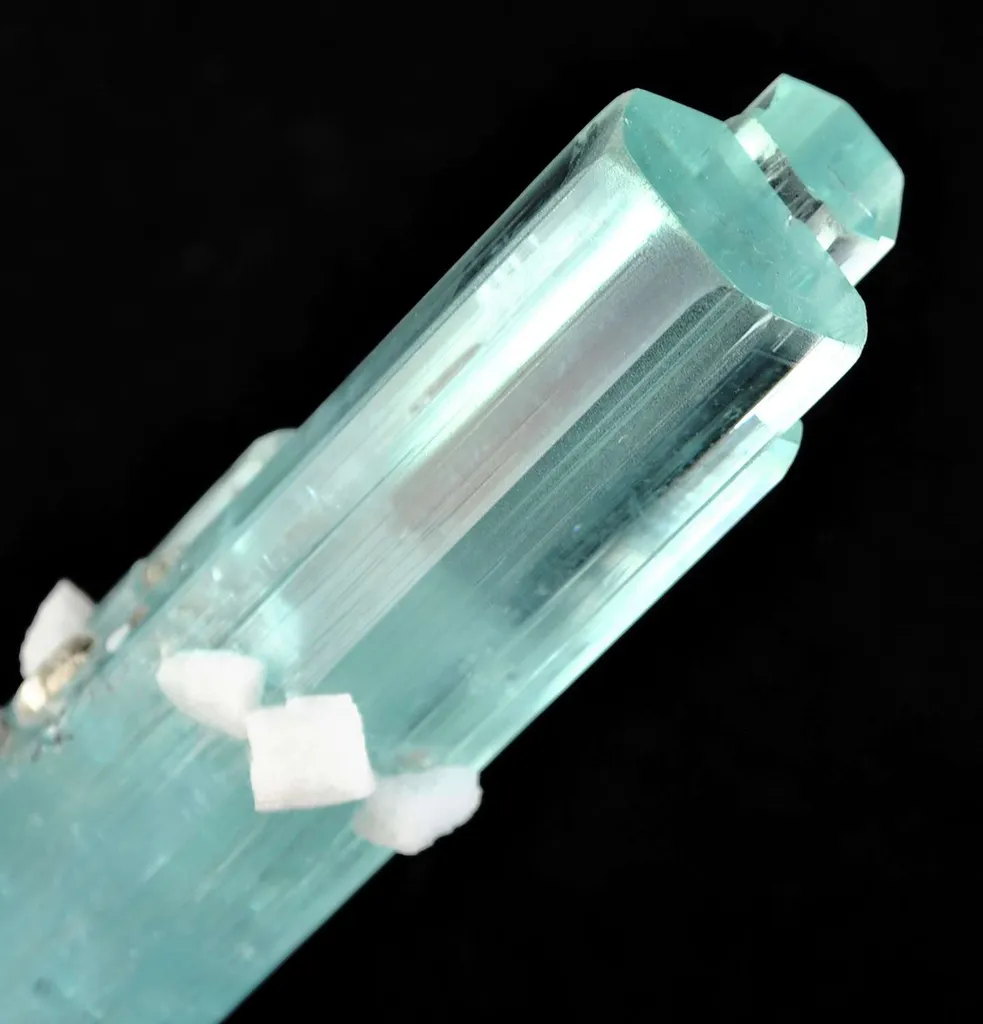 Aquamarine on Albite - image 3