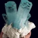 Aquamarine on Albite - image 3