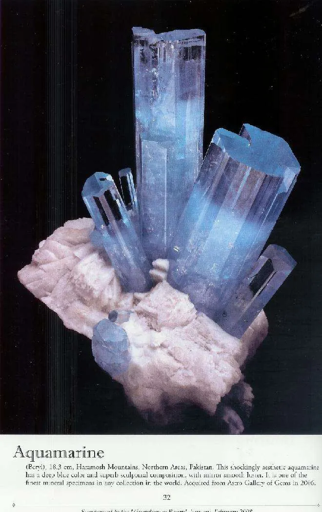 Aquamarine on Albite - image 4
