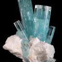 Aquamarine on Albite - image 1