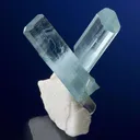 Aquamarine on Albite - image 1