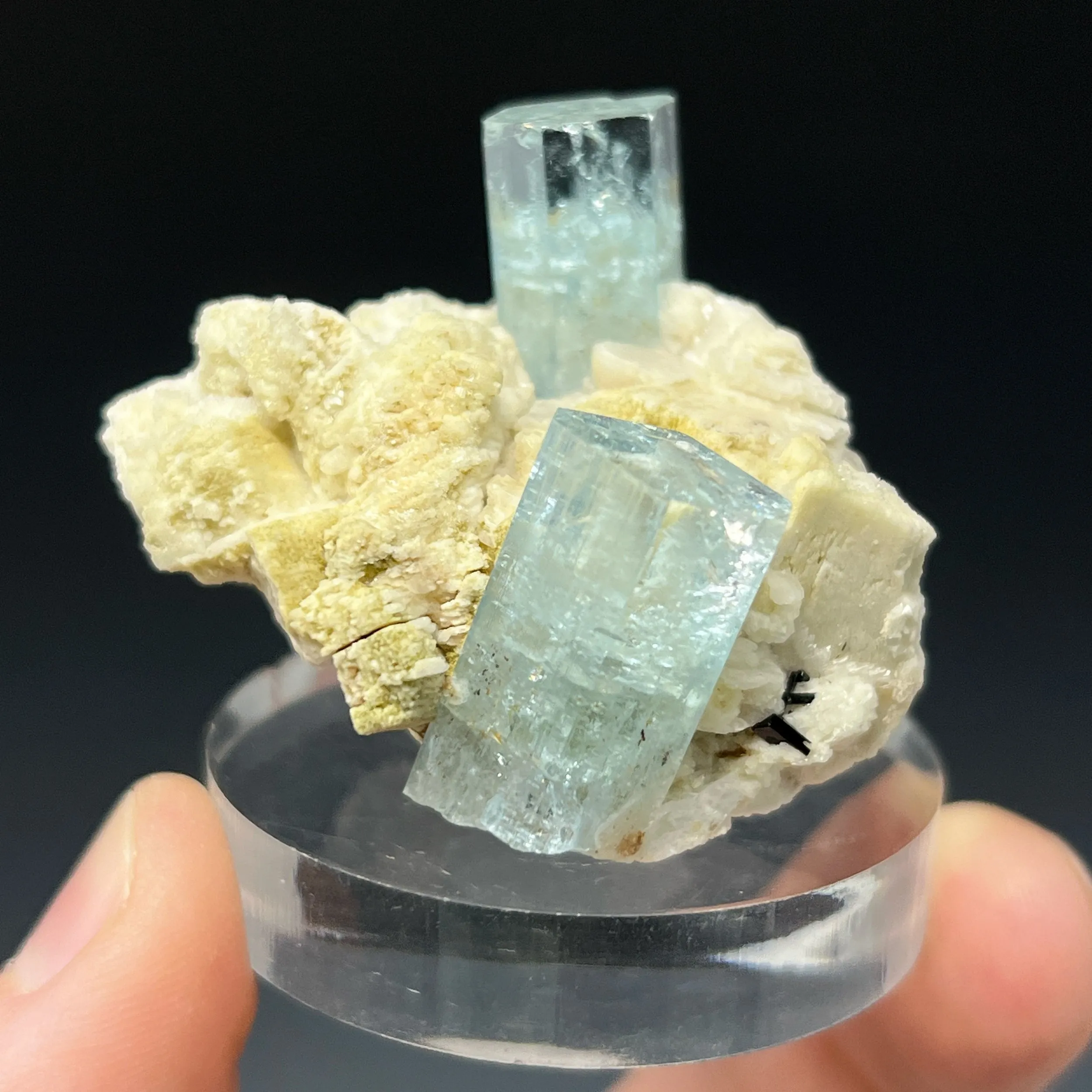 Aquamarine on Feldspar - image 5