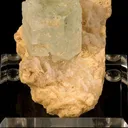 Aquamarine on Feldspar - image 2