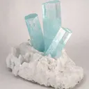 Aquamarine on Feldspar - image 4