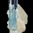 Aquamarine on Feldspar - image 2