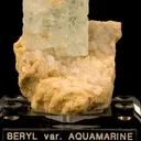 Aquamarine on Feldspar - image 1
