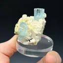 Aquamarine on Feldspar - image 2