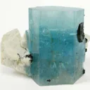 Aquamarine on Feldspar - image 1