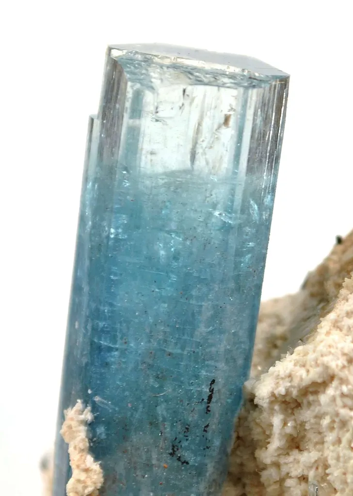 Aquamarine on Feldspar - image 4