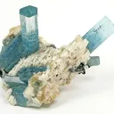 Aquamarine on Feldspar - image 2
